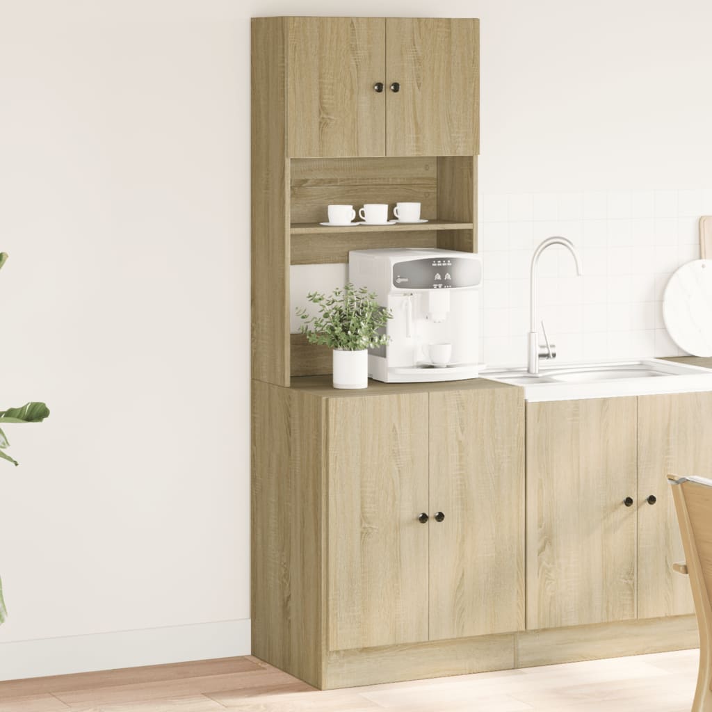 vidaXL Mueble de cocina madera de ingeniería roble Sonoma 60x50x180 cm