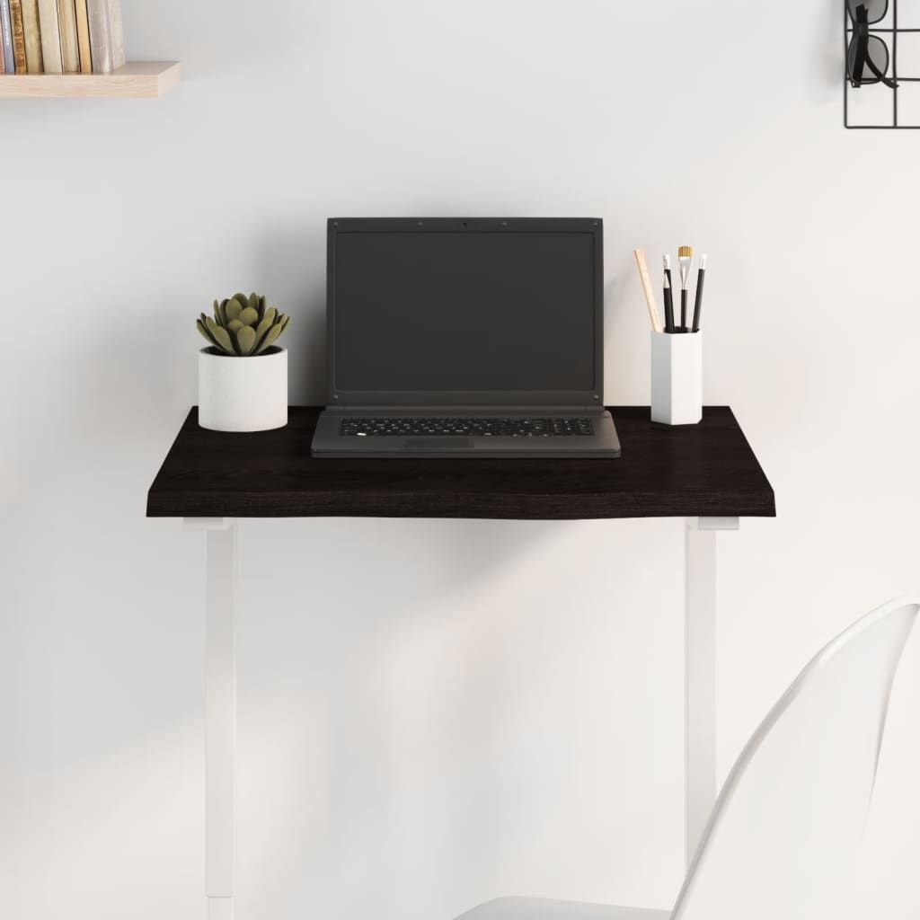 vidaXL Tablero de mesa madera roble tratada marrón oscuro 60x40x2 cm