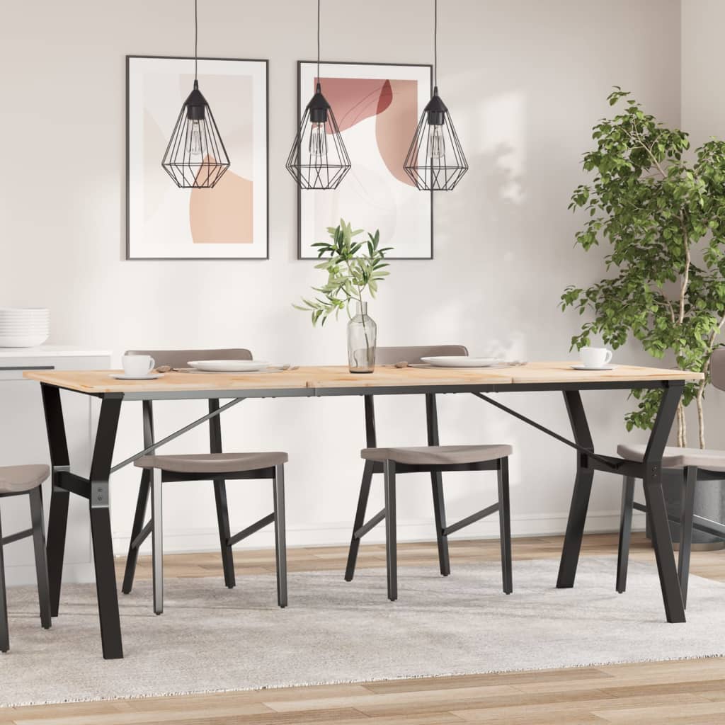 vidaXL Patas de mesa de comedor estructura Y acero 180x80x73 cm