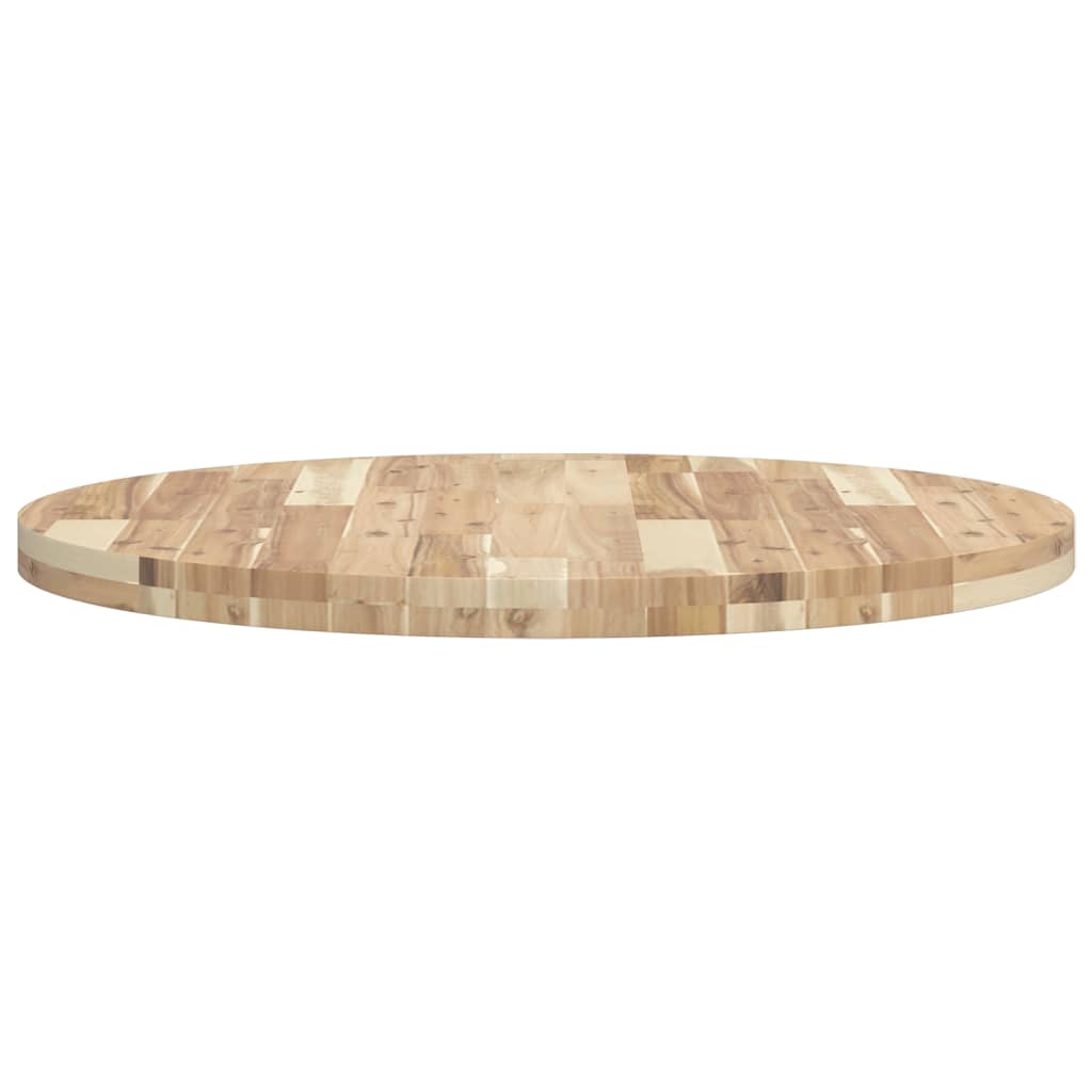 vidaXL Tablero de mesa redondo madera maciza de acacia Ø80x4 cm - Image 6