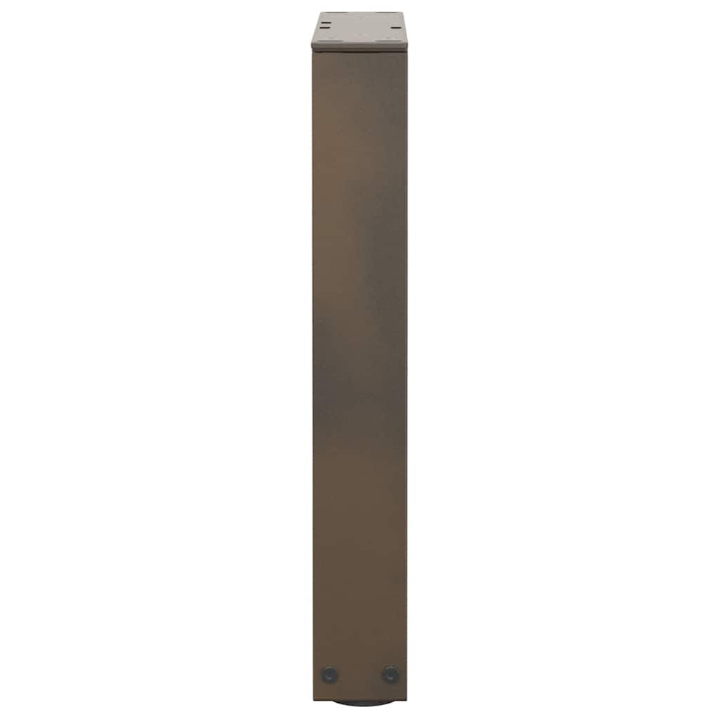 vidaXL Patas para mesa de centro en forma de V (2 unidades, acero natural, 38 x 42-43,3 cm) - Image 6
