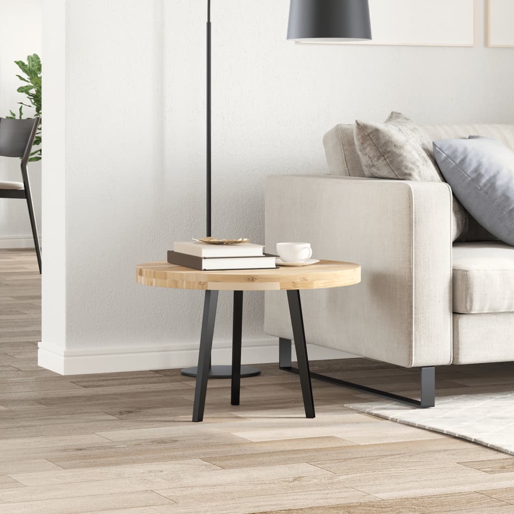 vidaXL Tablero de mesa redondo madera maciza de acacia Ø60x4 cm - Image 3