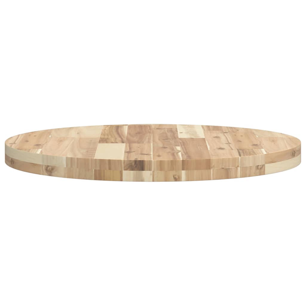 vidaXL Tablero de mesa redondo madera maciza de acacia Ø60x4 cm - Image 6