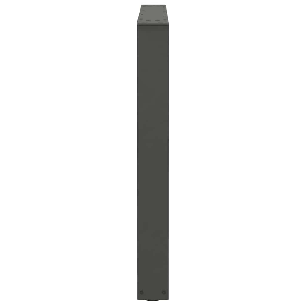 vidaXL Patas para mesa de comedor en forma de V (2 unidades), antracita, 80 x (72-73,3) cm, acero - Image 6