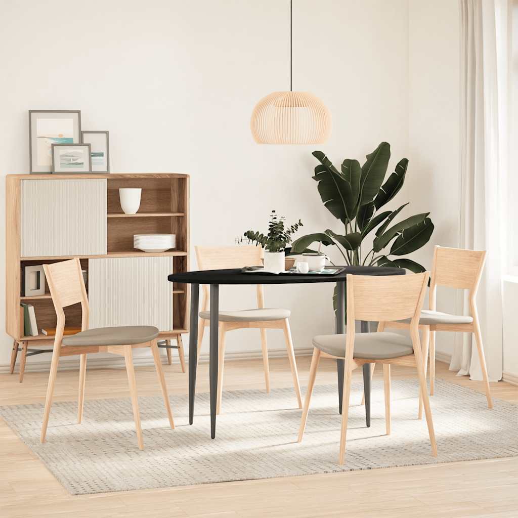 vidaXL Tablero de mesa ovalado madera maciza de roble 120x60x2 cm - Image 3