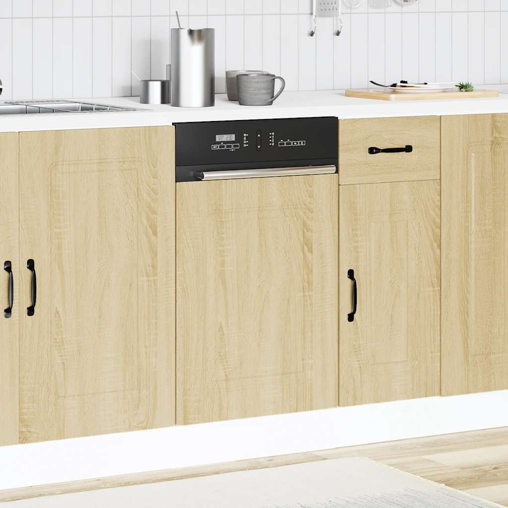 vidaXL Panel para lavavajillas Kalmar roble sonoma 45x1,5x67 cm - Image 3