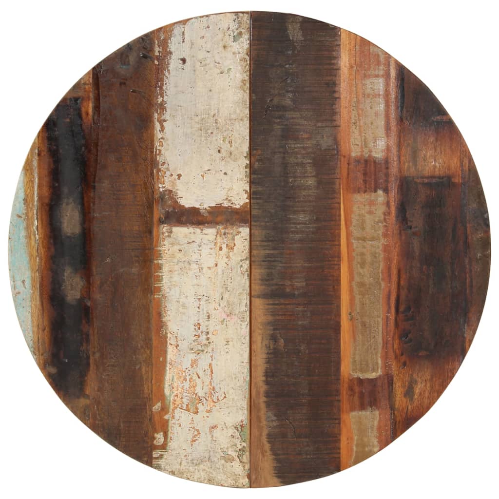 vidaXL Tablero de mesa redonda madera reciclada maciza 70 cm 15-16 mm