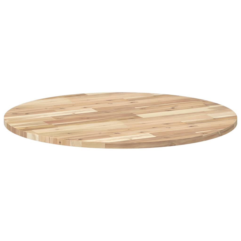 vidaXL Tablero de mesa redondo madera maciza de acacia Ø80x2 cm - Image 5