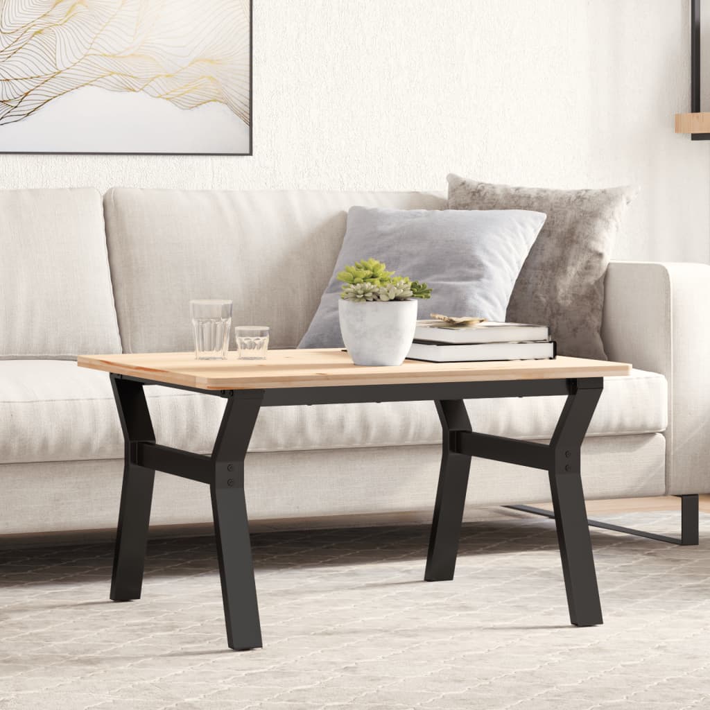 vidaXL Patas de mesa de centro estructura Y acero 70x60x43 cm