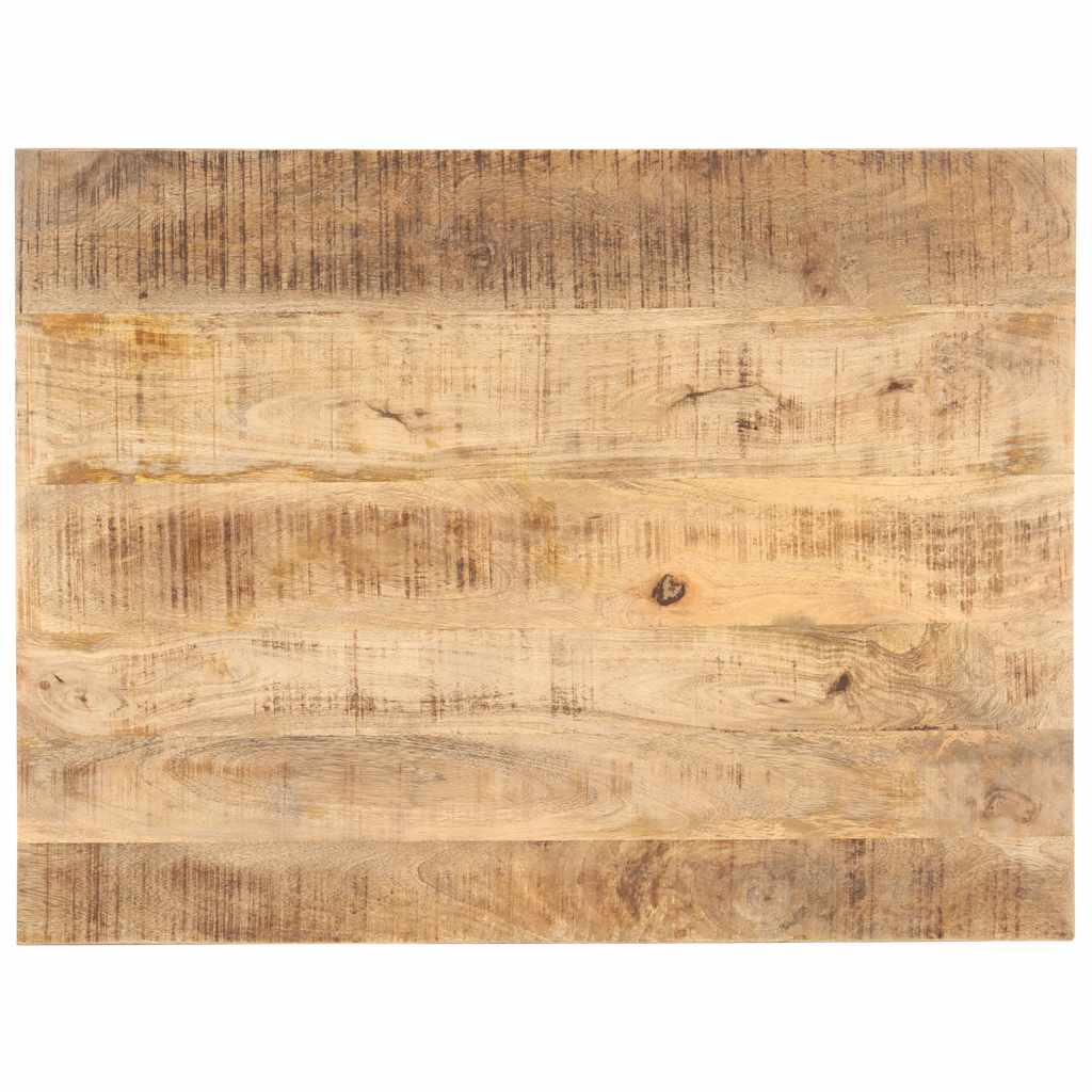vidaXL Superficie de mesa madera maciza de mango 25-27 mm 90x70 cm