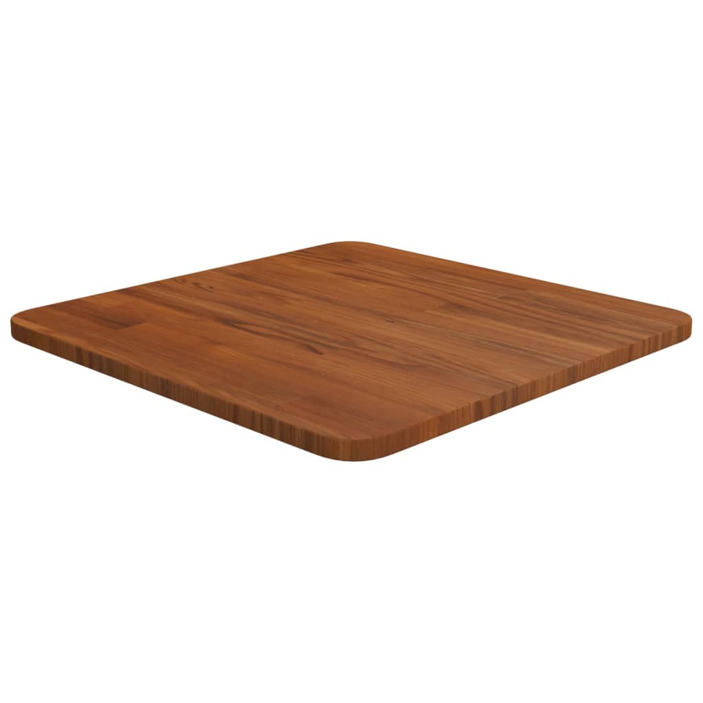 vidaXL Tablero de mesa cuadrada madera roble marrón oscuro 40x40x1,5cm