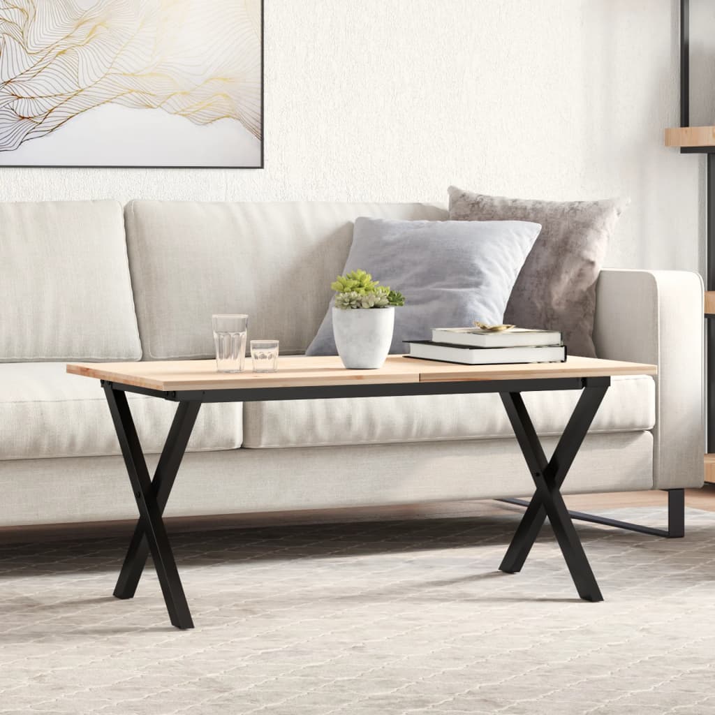 vidaXL Patas de mesa de centro estructura X acero 80x40x43 cm