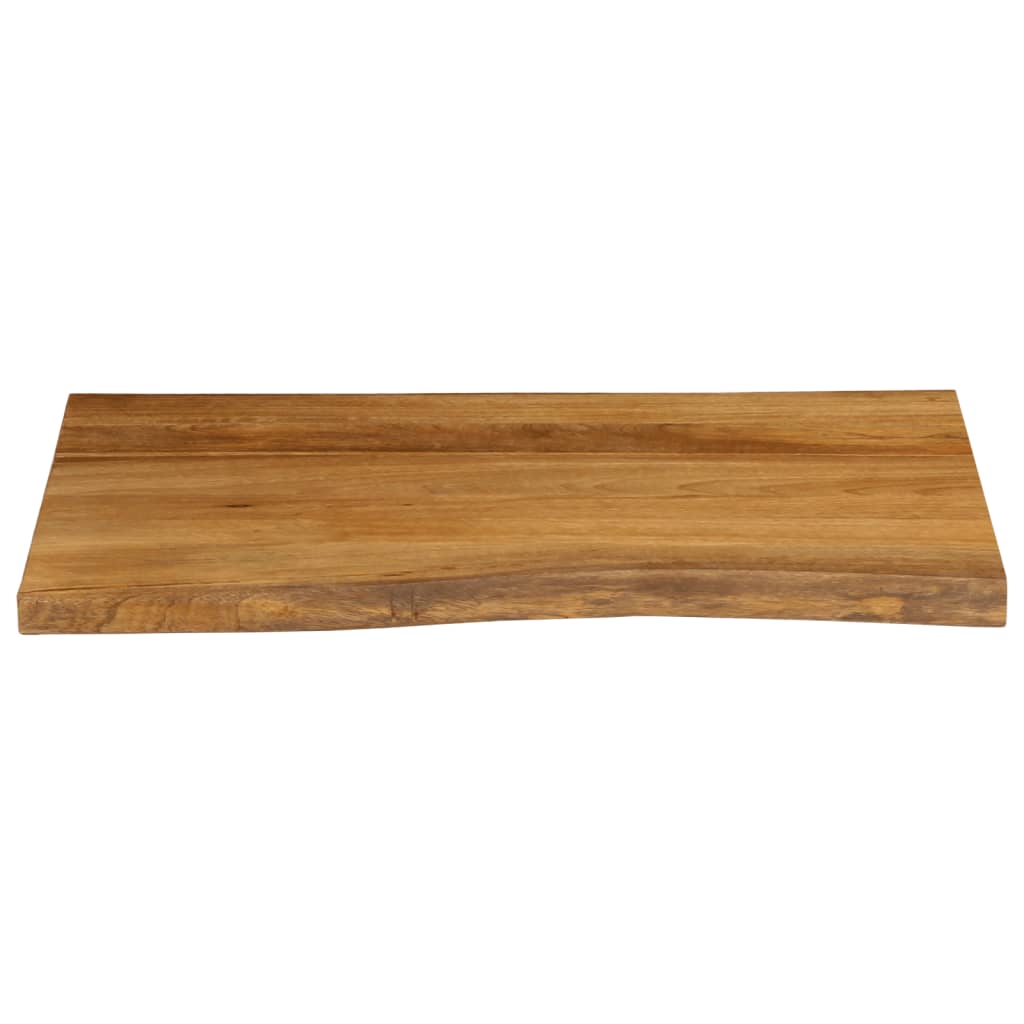 vidaXL Tablero de mesa borde natural madera maciza mango 80x60x2,5 cm - Image 3