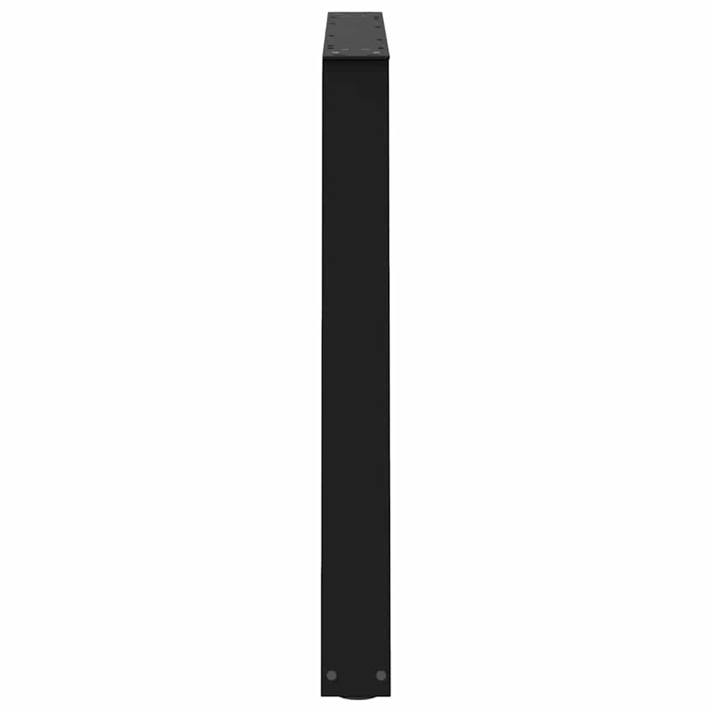 vidaXL Patas para mesa de comedor en forma de V (2 unidades), color negro, 100 x (72-73,3) cm, acero - Image 6