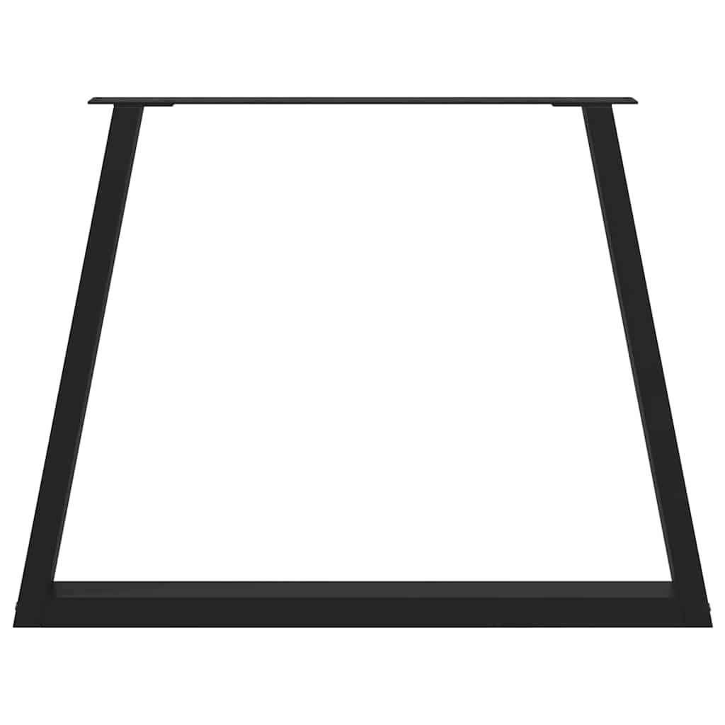 vidaXL Patas para mesa de comedor en forma de V (2 unidades), color negro, 100 x (72-73,3) cm, acero - Image 5