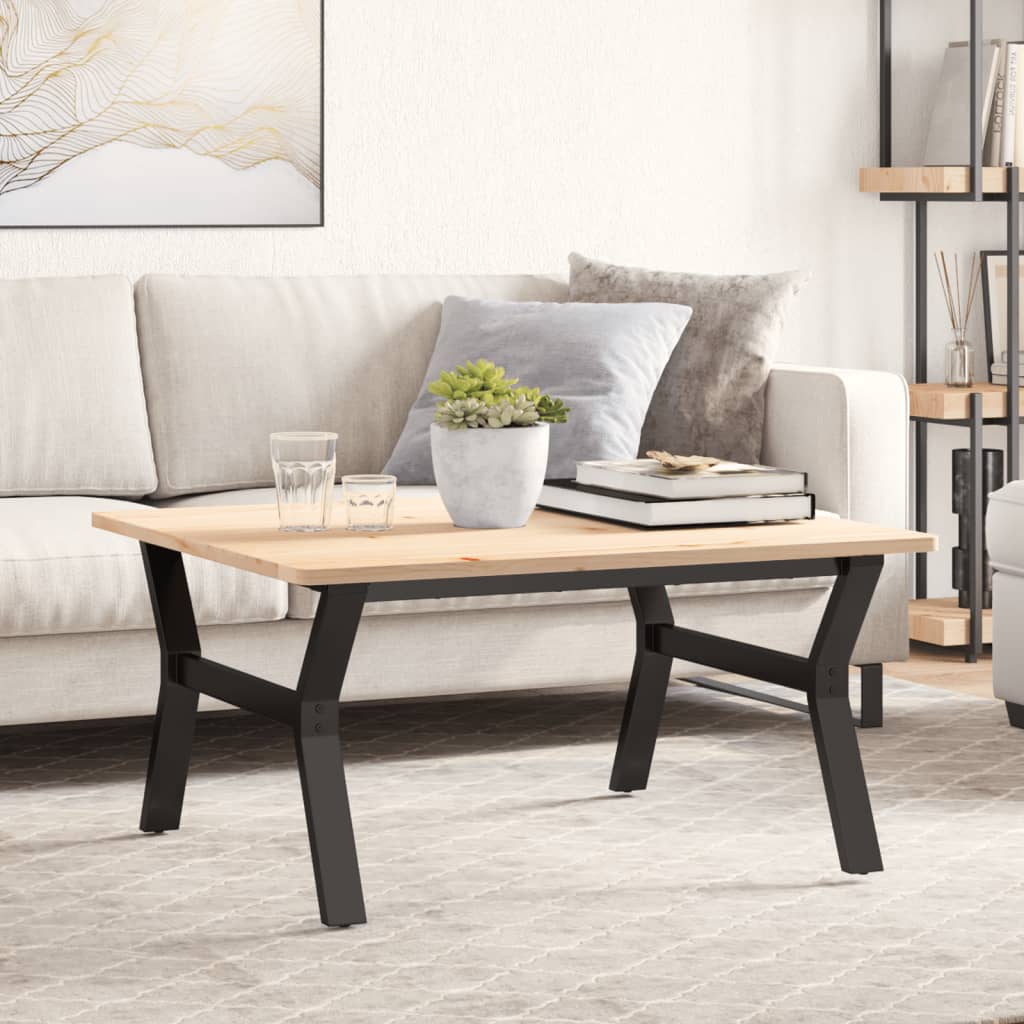 vidaXL Patas de mesa de centro estructura Y acero 80x70x43 cm