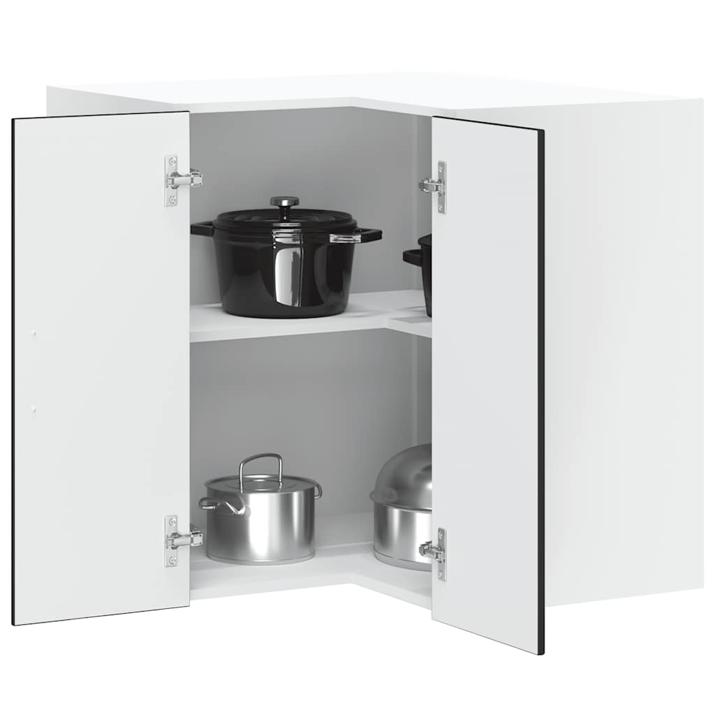 vidaXL Mueble de cocina esquina pared Lucca madera ingeniería negra