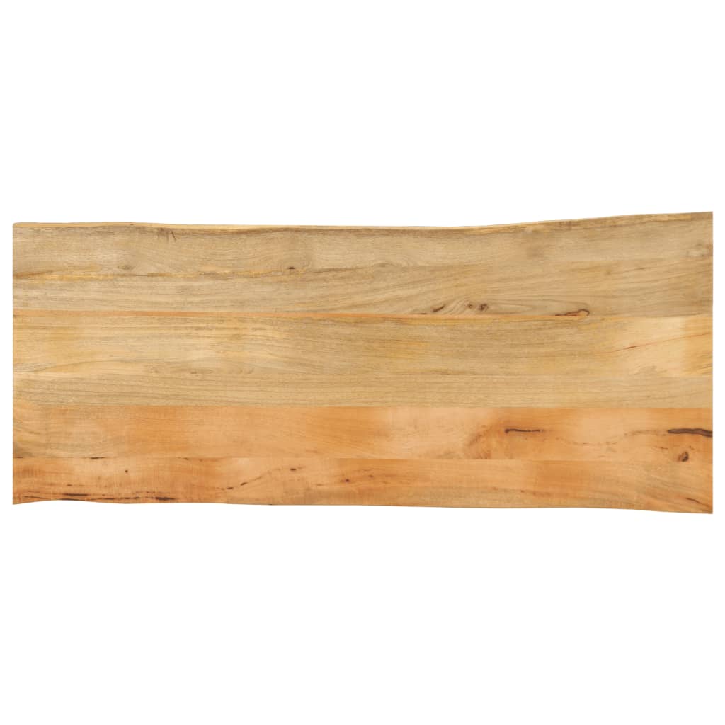 vidaXL Tablero de mesa borde natural madera maciza mango 140x60x3,8 cm