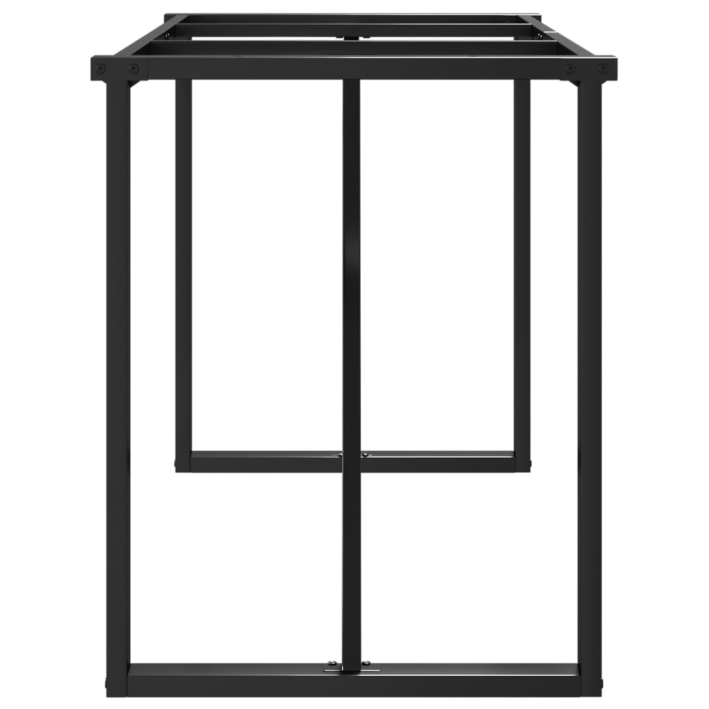 vidaXL Patas de mesa de comedor estructura O acero 140x60x73 cm - Image 5