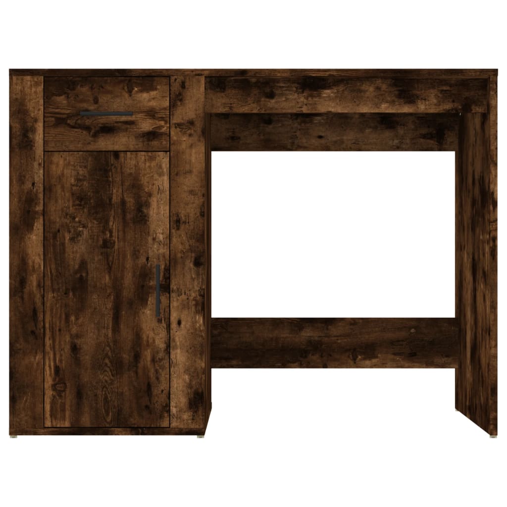 vidaXL Escritorio madera contrachapada roble ahumado 100x49x75 cm - Image 6