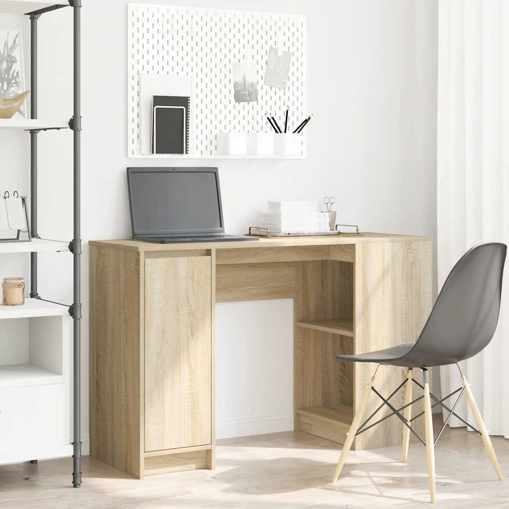 vidaXL Escritorio roble Sonoma 120x42x76 cm madera de ingeniería