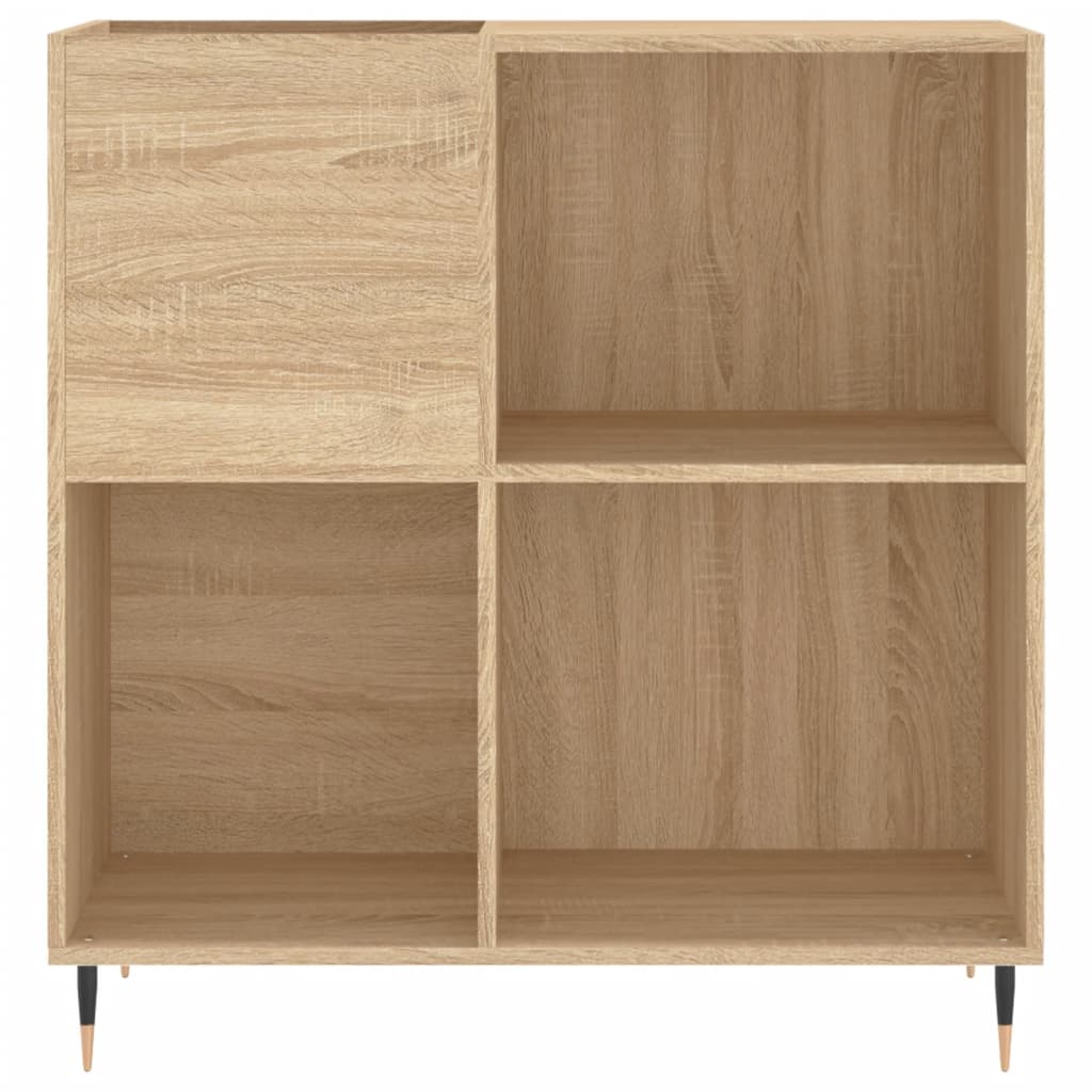 vidaXL Mueble discos madera contrachapada roble Sonoma 84,5x38x89 cm - Image 4