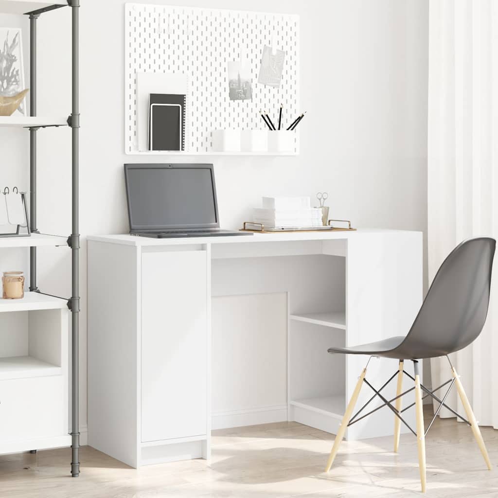 vidaXL Escritorio blanco 120x42x76 cm madera de ingeniería