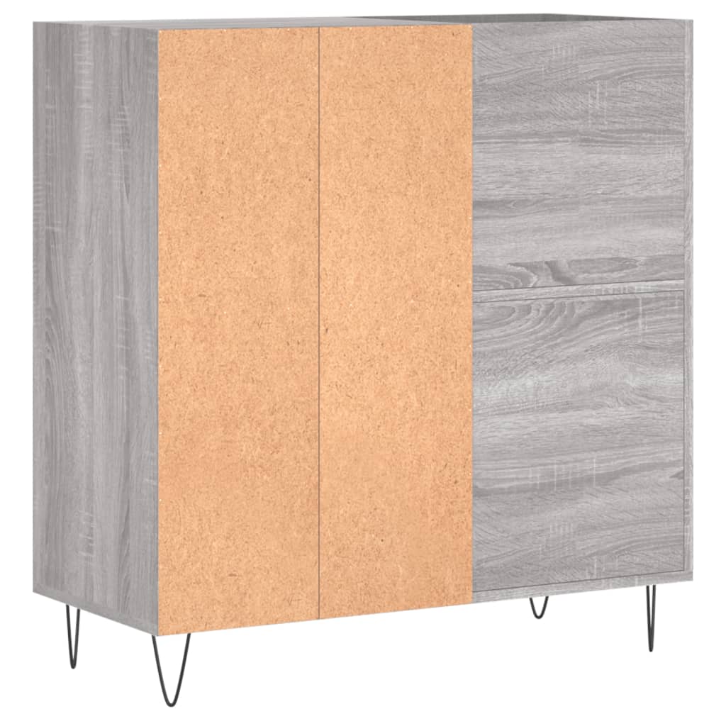 vidaXL Mueble discos madera contrachapada gris Sonoma 84,5x38x89 cm - Image 6