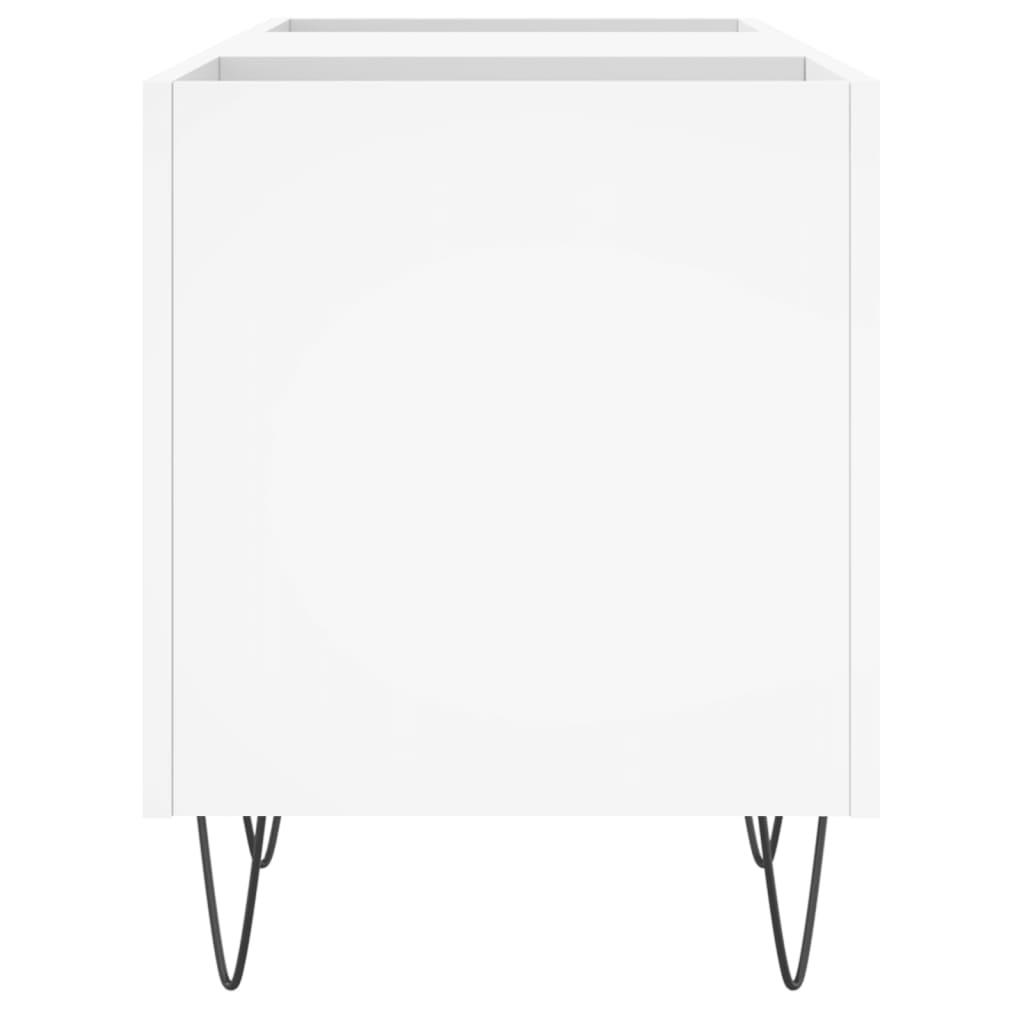 vidaXL Mueble para discos madera contrachapada blanco 121x38x48 cm - Image 5