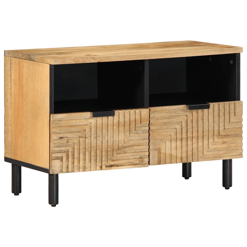 vidaXL Mueble de TV madera maciza mango marrón 70x33x46 cm