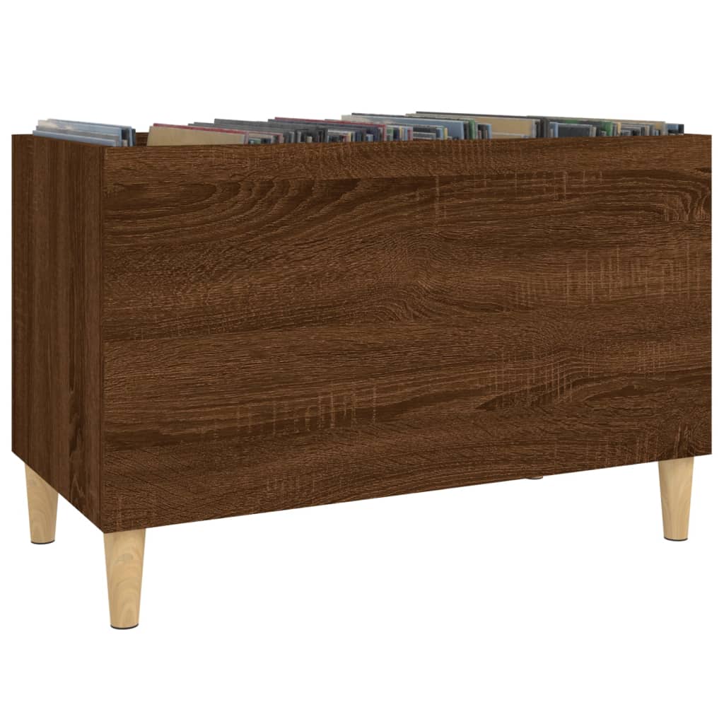 vidaXL Mueble discos madera contrachapada roble marrón 74,5x38x48 cm - Image 4