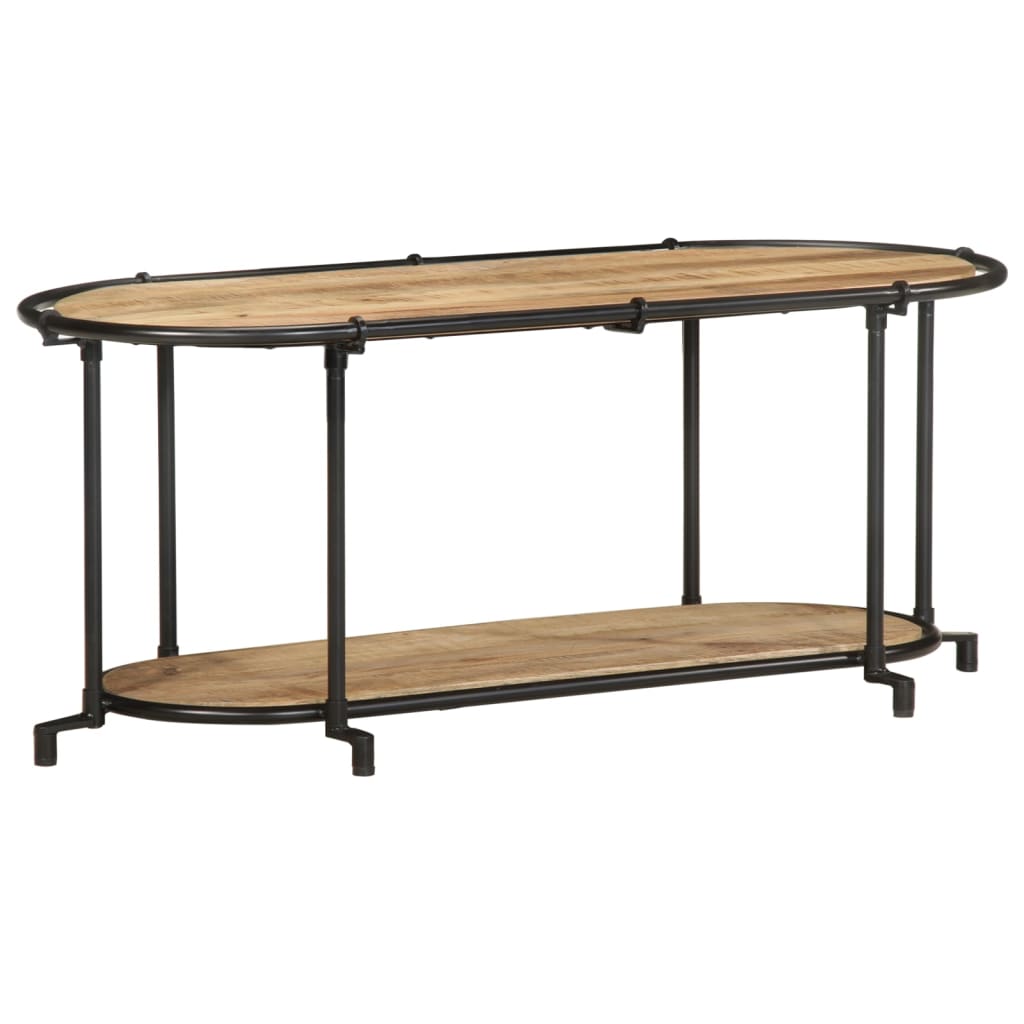 vidaXL Mueble de TV madera maciza de mango rugosa 100x42x40 cm