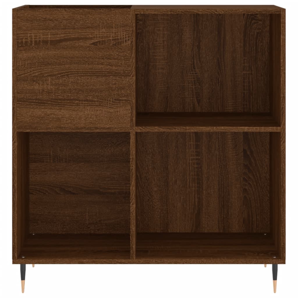 vidaXL Mueble discos madera contrachapada roble marrón 84,5x38x89 cm - Image 4
