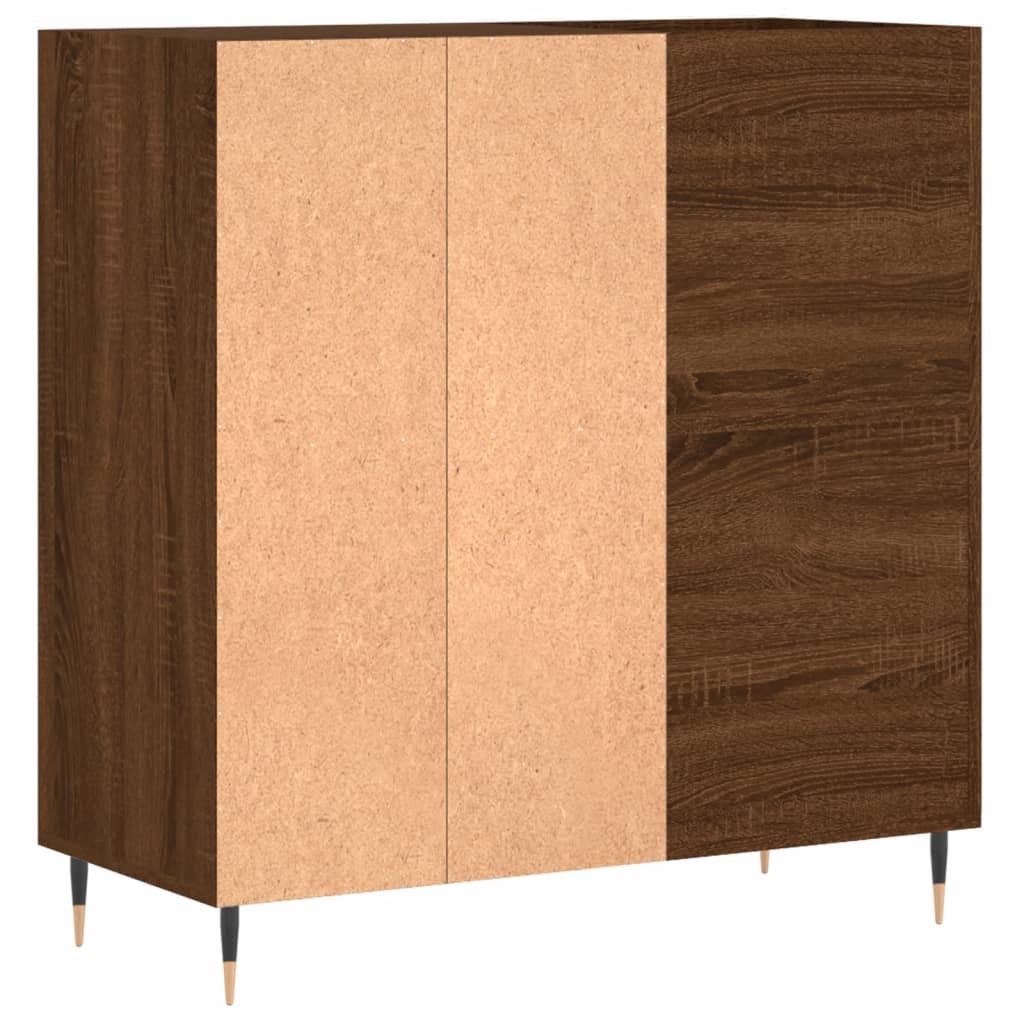 vidaXL Mueble discos madera contrachapada roble marrón 84,5x38x89 cm - Image 6