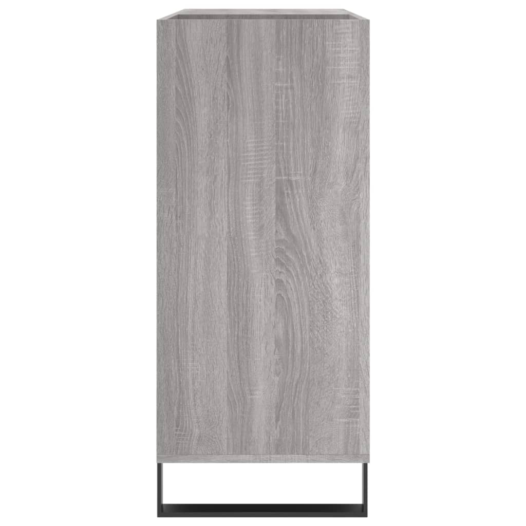 vidaXL Mueble discos madera contrachapada gris Sonoma 84,5x38x89 cm - Image 5