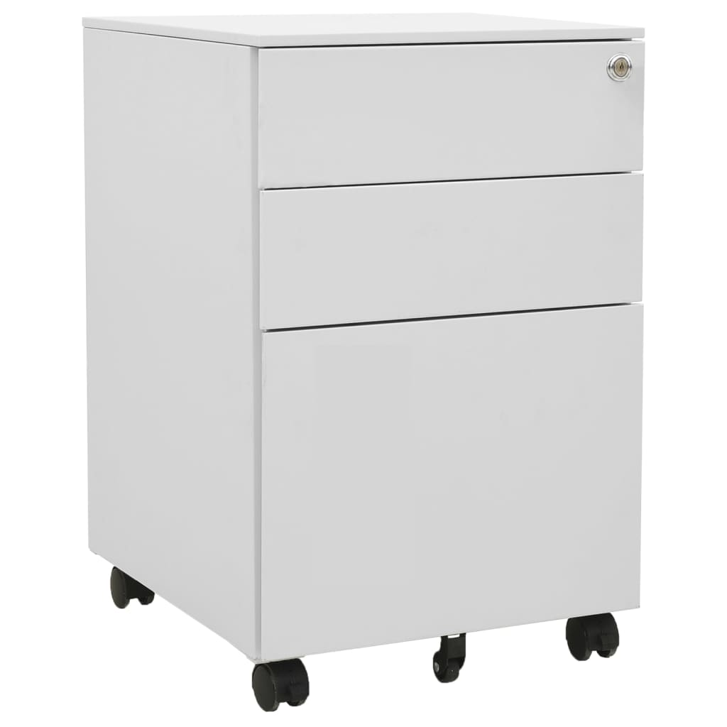 vidaXL Armario archivador acero gris claro 39x45x60 cm