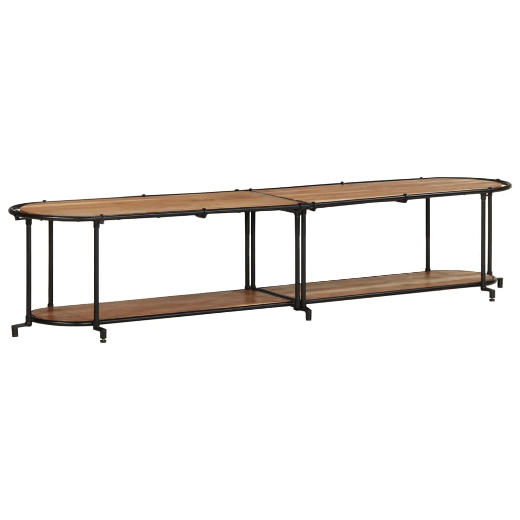 vidaXL Mueble de TV madera maciza de acacia 200x42x40 cm
