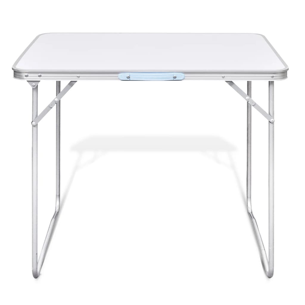 Mesita plegable para camping con estructura de metal, 80 x 60 cm - Image 3