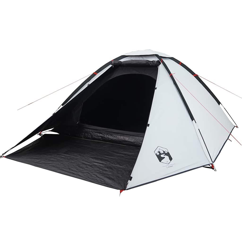 vidaXL Tienda de campaña iglú 2 personas tela opaca impermeable blanco - Image 3