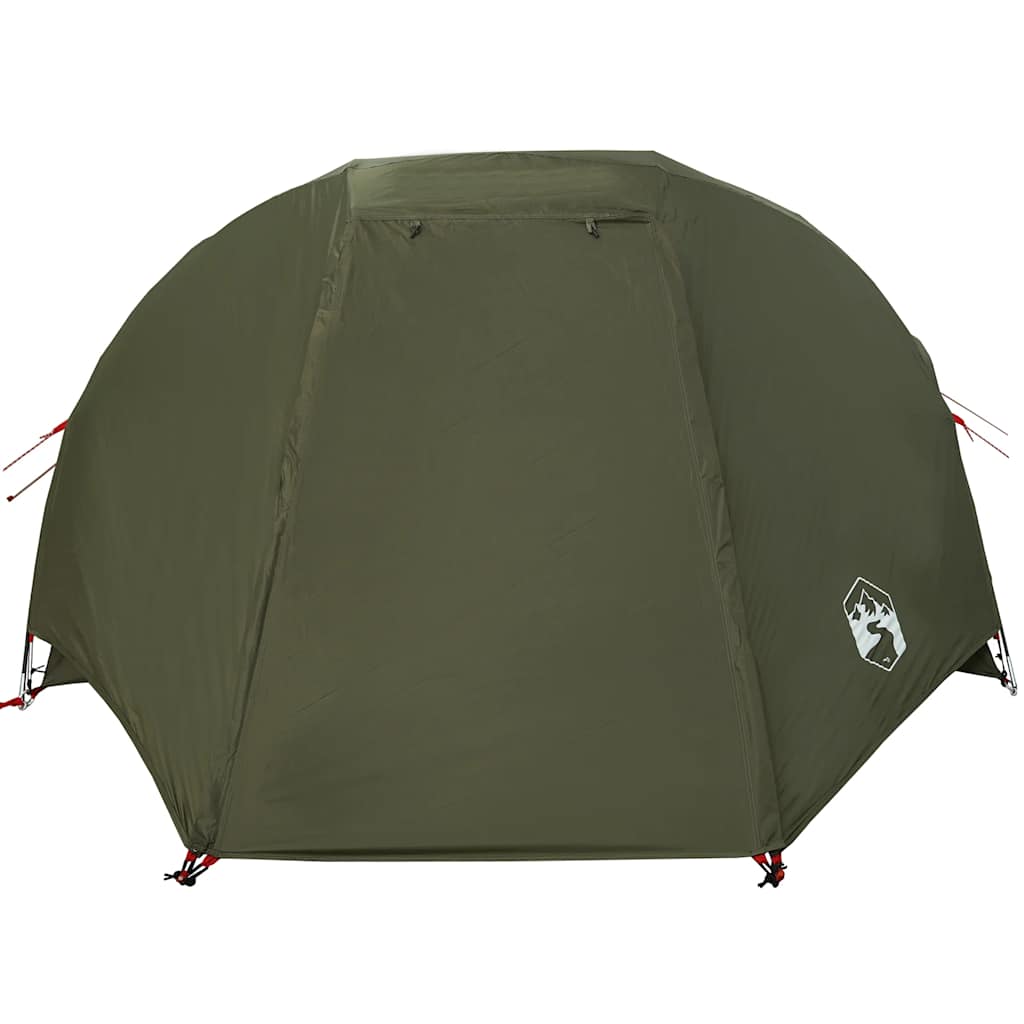 vidaXL Tienda de pesca 5 personas impermeable verde oliva - Image 6