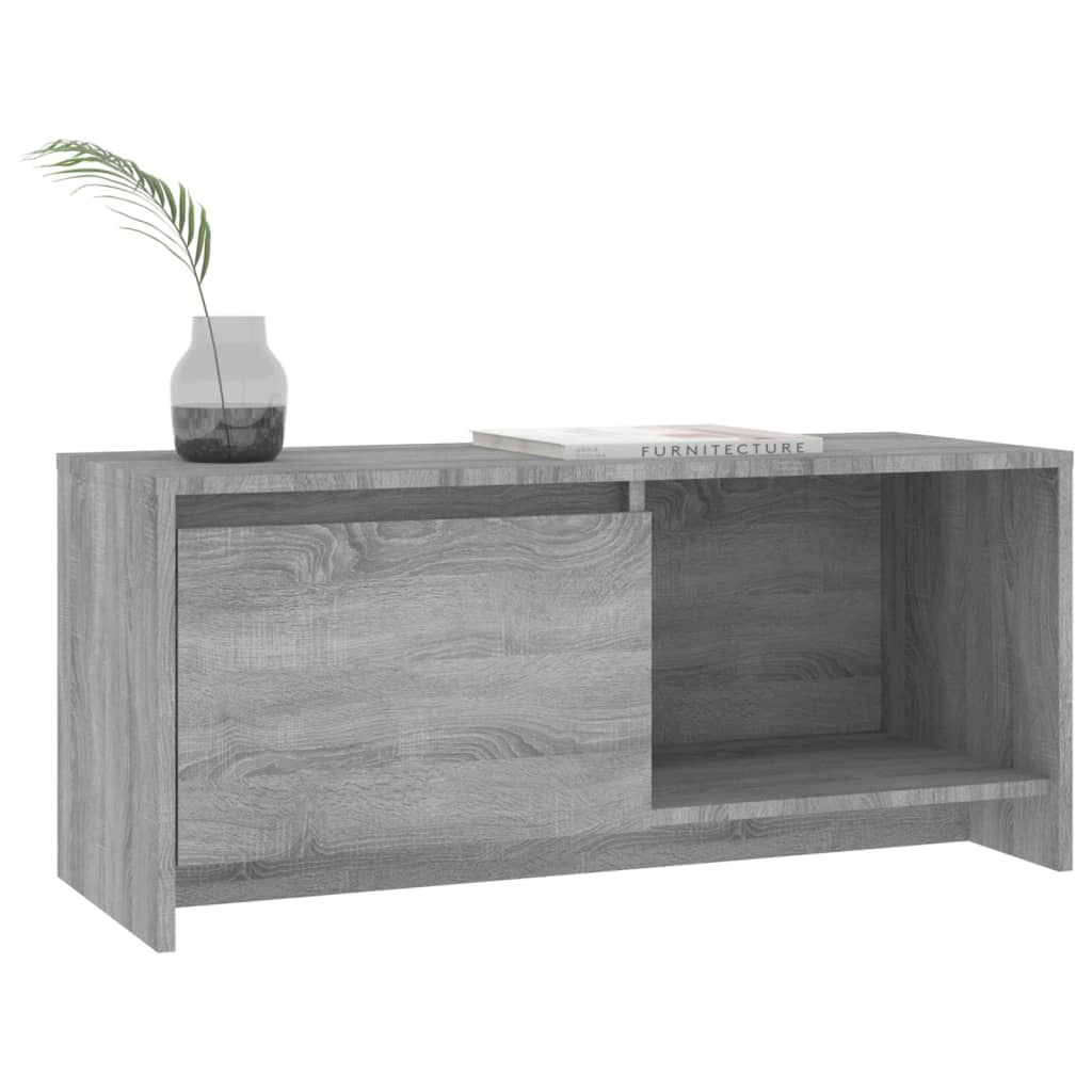 vidaXL Mueble de TV madera de ingeniería gris Sonoma 90x35x40 cm - Image 4