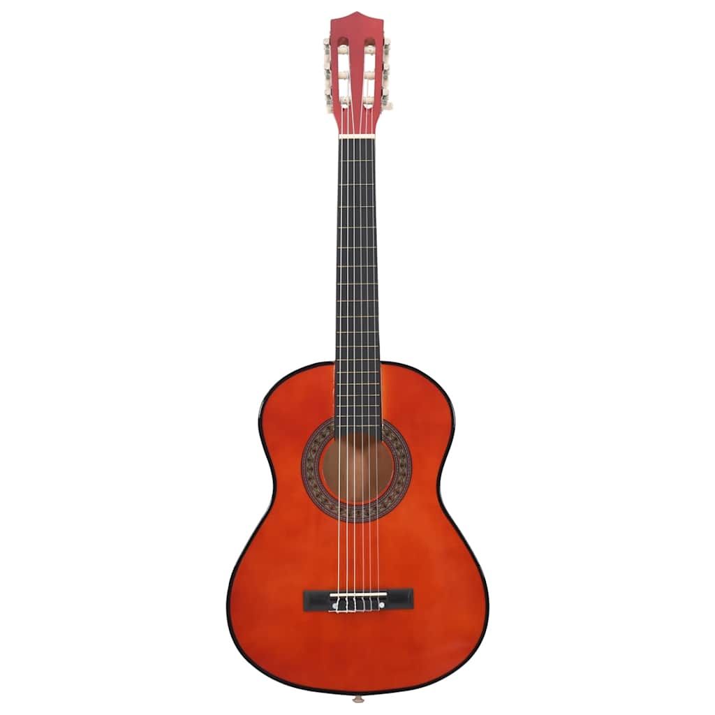 vidaXL Guitarra clásica para principiantes y niños madera tilo 1/2 34" - Image 3