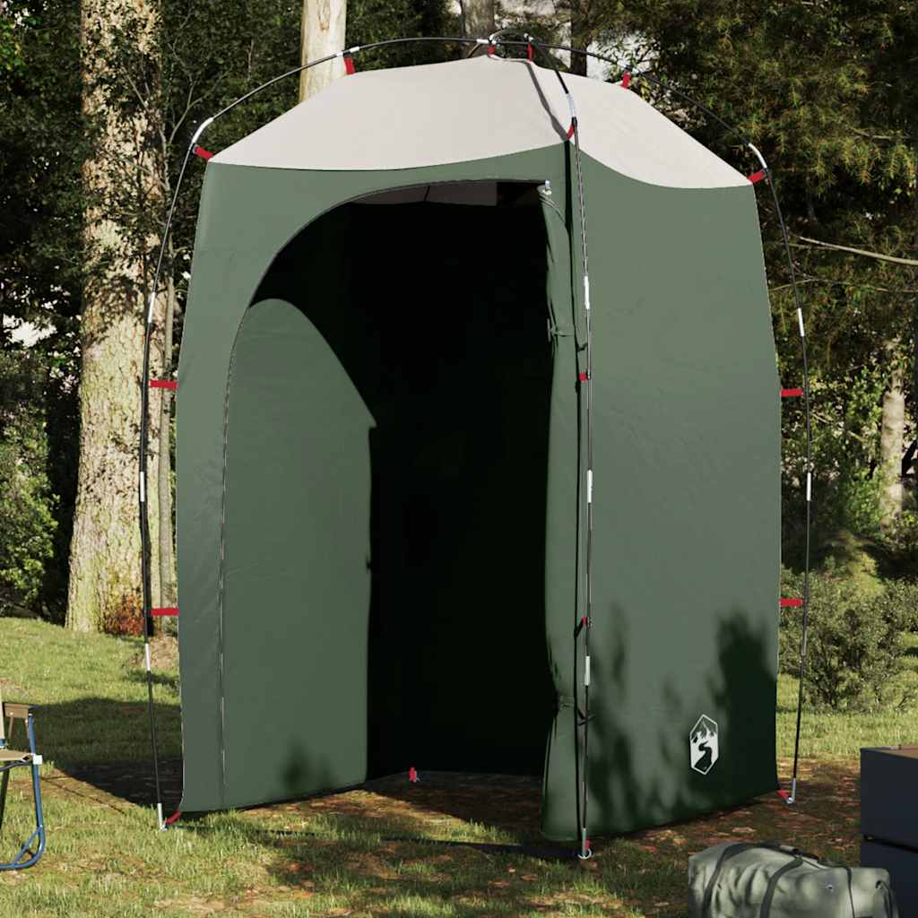 vidaXL Tienda de ducha impermeable verde
