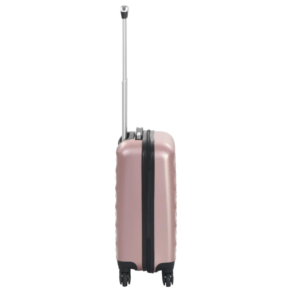 vidaXL Maleta con ruedas trolley rígida rosa dorado ABS - Image 4