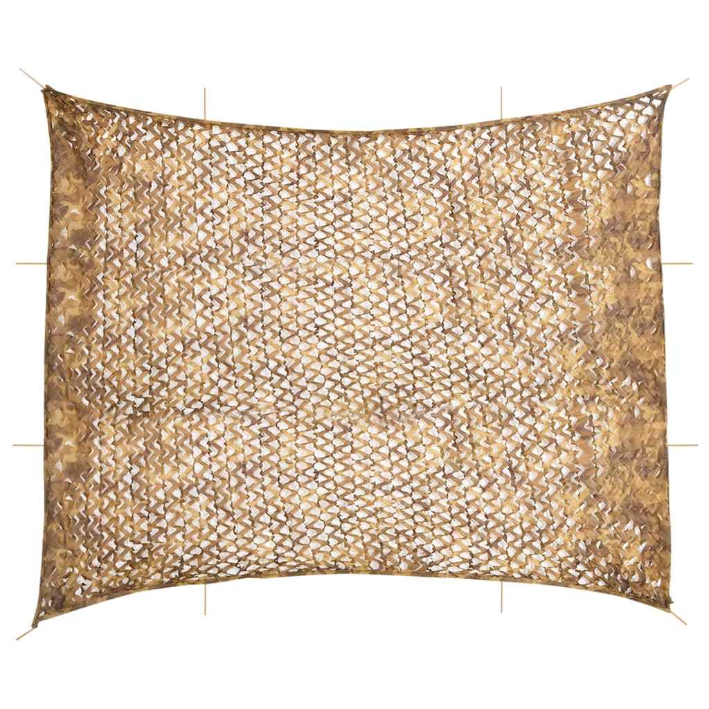 vidaXL Red de camuflaje con bolsa de almacenamiento arena 729x602 cm