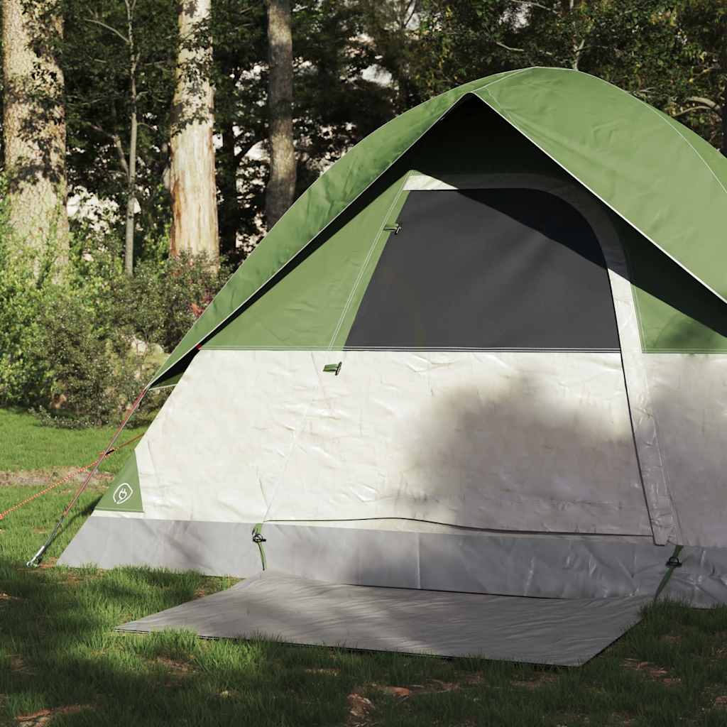 vidaXL Tienda de campaña iglú para 2 personas impermeable verde