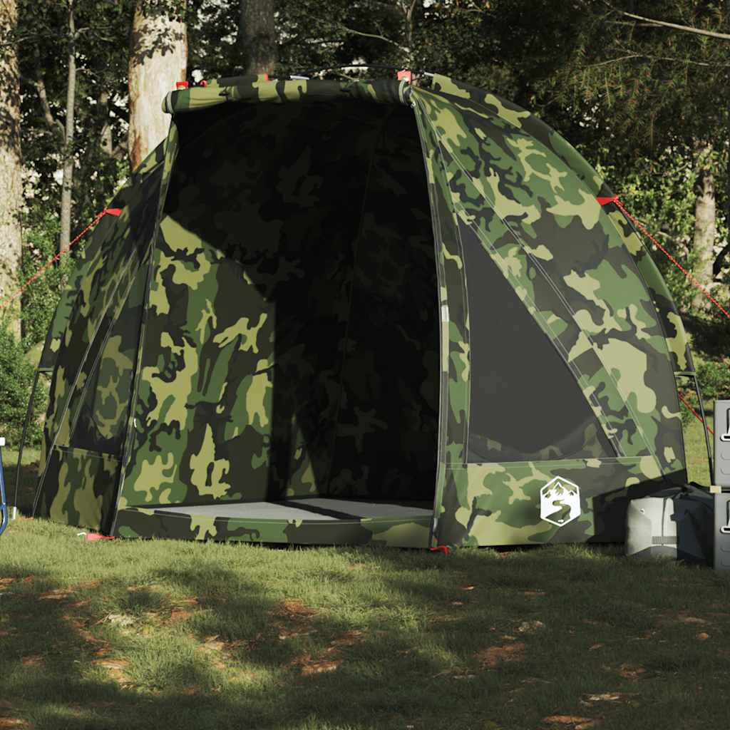 vidaXL Tienda de pesca para impermeable camuflaje
