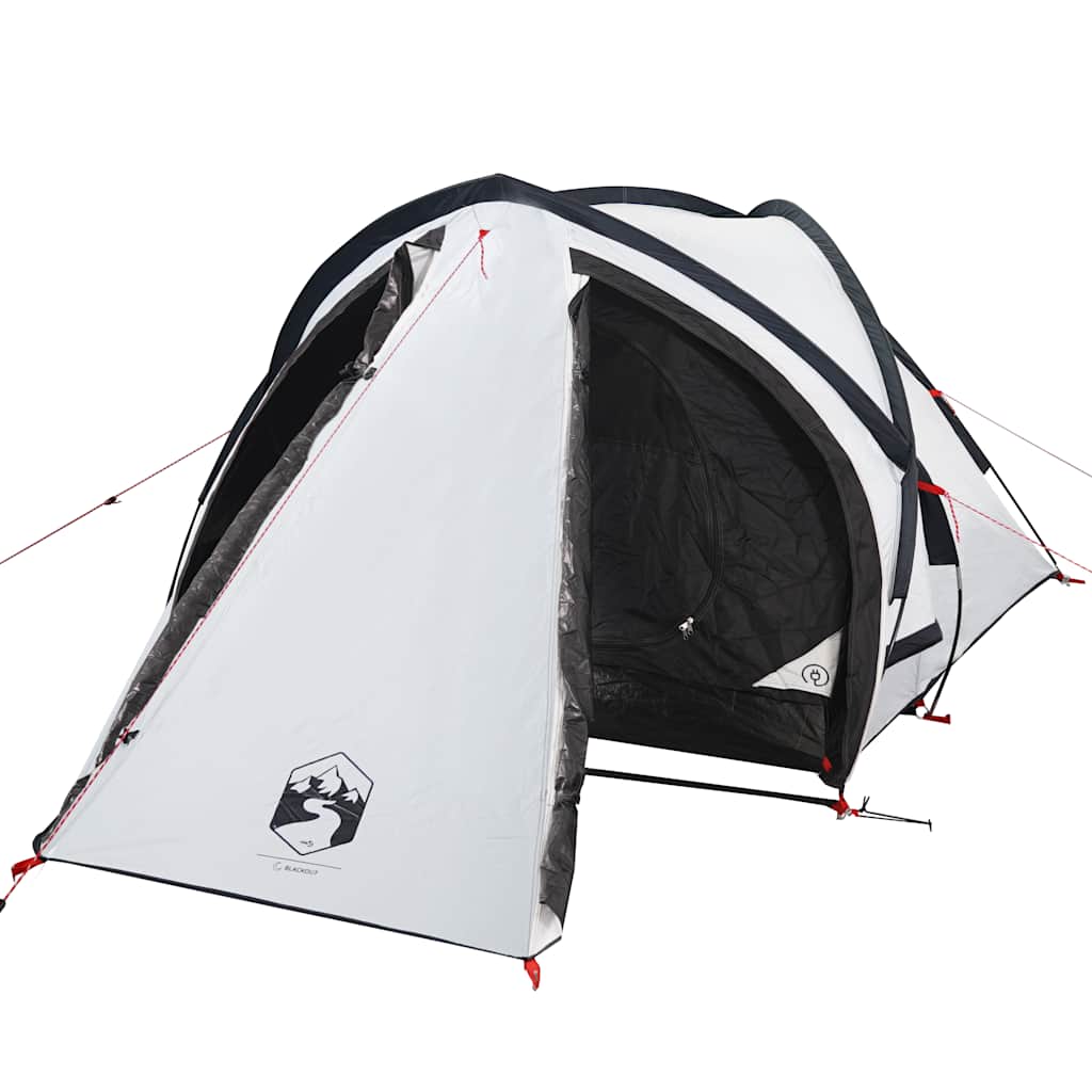 vidaXL Tienda de campaña iglú 2 personas tela opaca impermeable blanco - Image 4