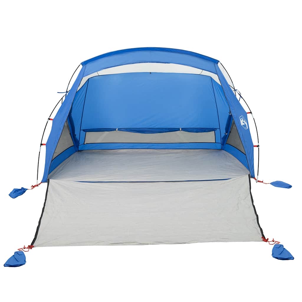 vidaXL Tienda de playa para 2 personas impermeable azul celeste - Image 5
