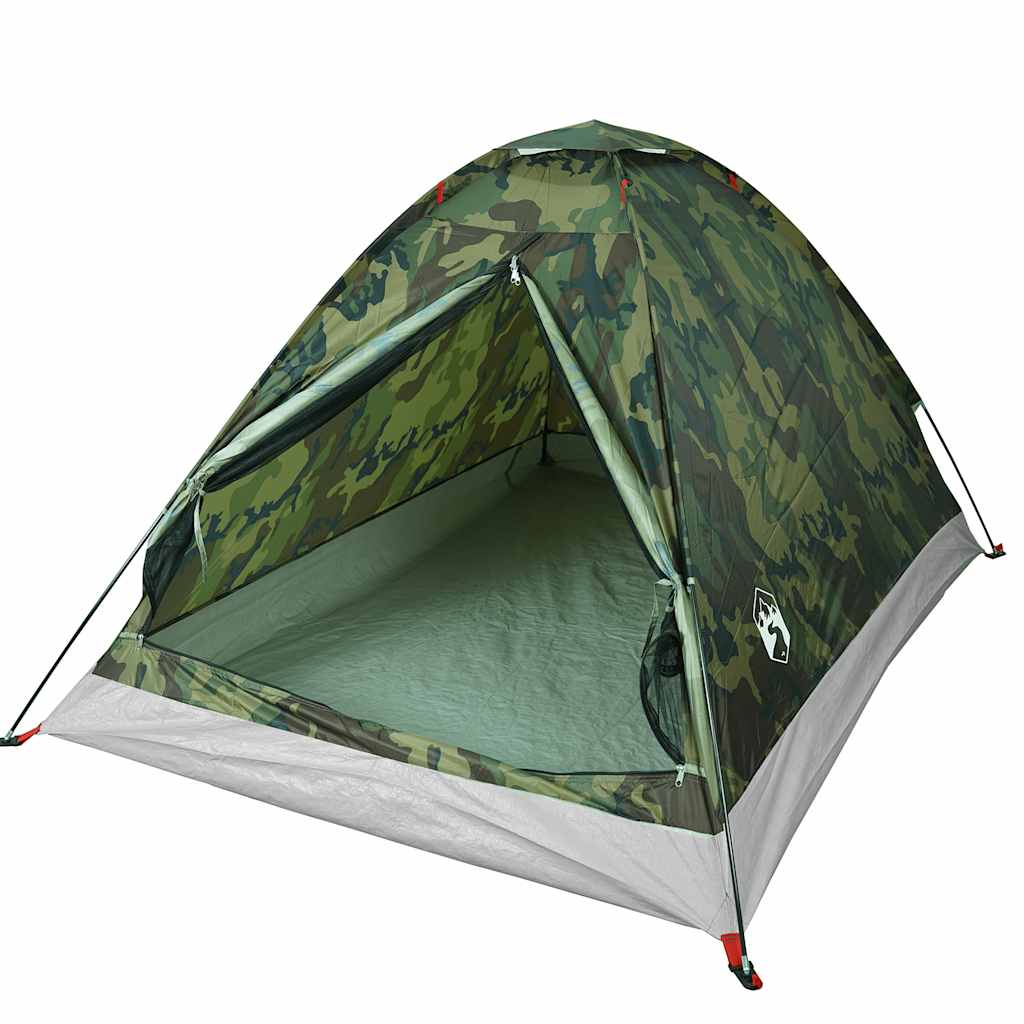 vidaXL Tienda de campaña iglú para 2 personas impermeable camuflaje - Image 4